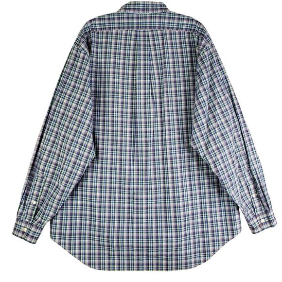 Polo Ralph Lauren Oxford Shirt Mens XL 17 Red Pony Plaid LS Button Down - Picture 3 of 11